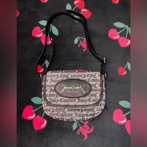 Juicy Couture Black and Gray Crossbody Bag